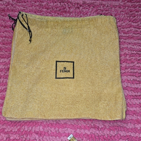 Fendi Handbags - Fendi Mustard Yellow Dust Bag